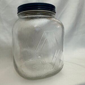 Vintage Hazel Atlas 549(7?) - 1 Gallon Jar - Blue Lid